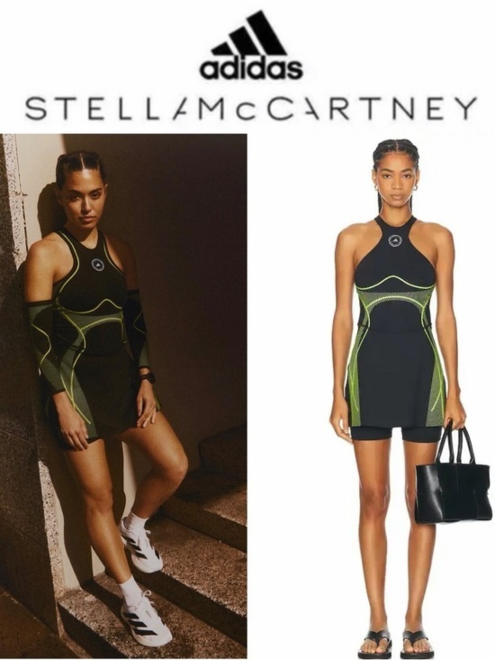 Adidas by Stella McCartney TruePace Racerback Running Dress Black M NWT 180$